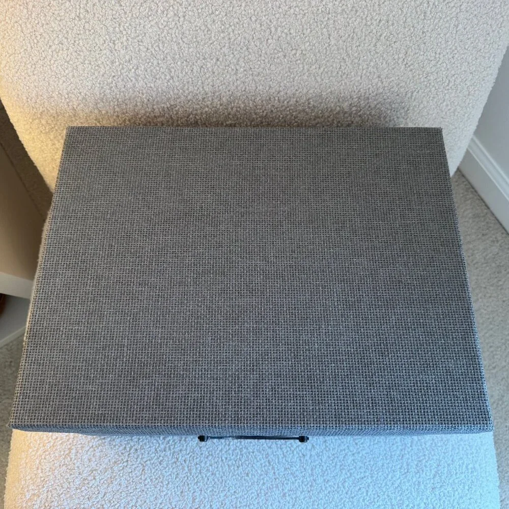 IKEA KVARNVIK Storage Box with Lid, Gray